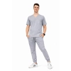 Komplet medyczny  Stretch ciemny szary roz. M